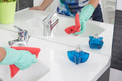 Weekly deep cleaning tasks in a modern office