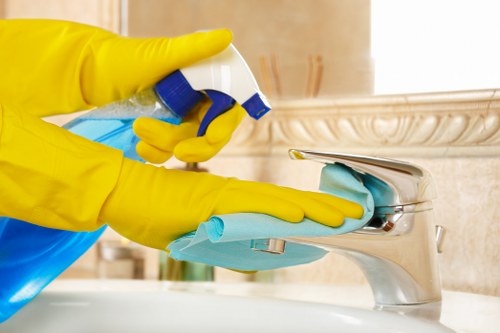 Residential window cleaning bringing more natural light into a home