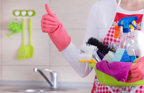 Baking soda being used for mattress odor removal